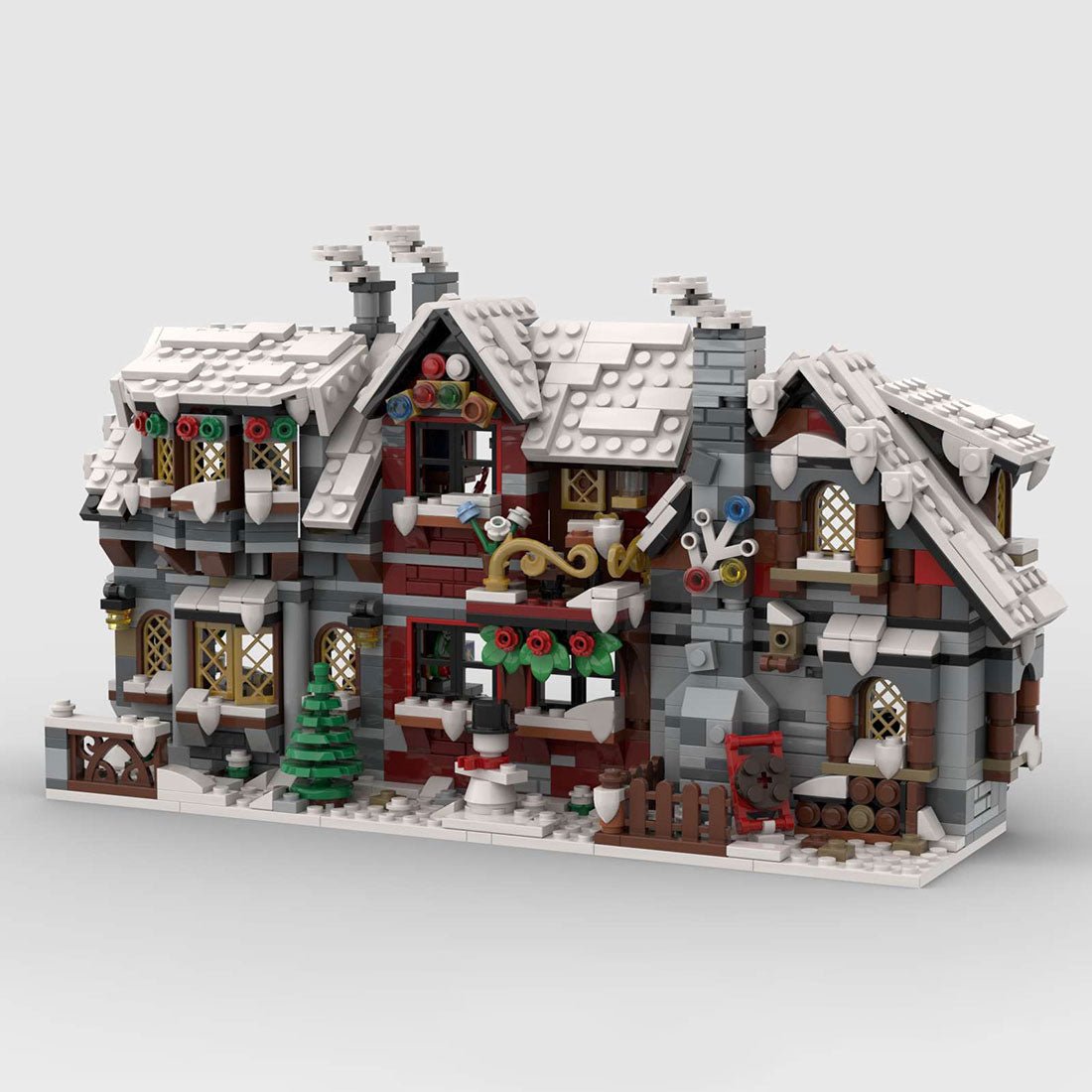 MOC - 79497 DREI kleine Winterhäuser (Die Rückseite) - LesDiy - Klemmbausteine