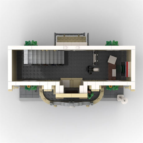 MOC - 80238 Bahnhof 10278 - LesDiy - Klemmbausteine