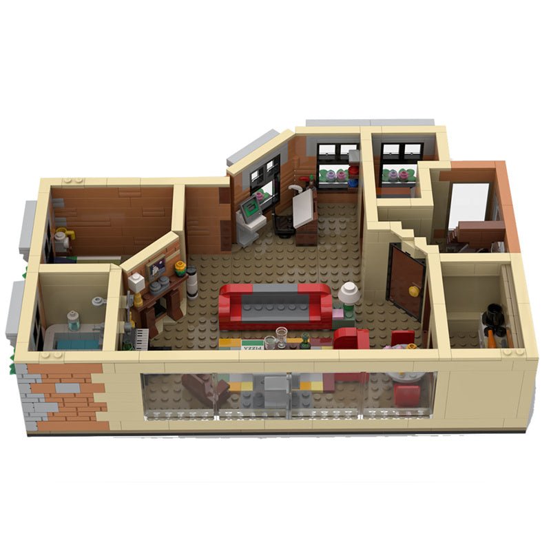 MOC - 80890 HIMYM Wohnung Klemmbausteine - LesDiy - Klemmbausteine