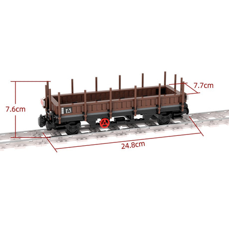 MOC - 81218 Loadable Open Carriage Zug Klemmbausteine - LesDiy - Klemmbausteine