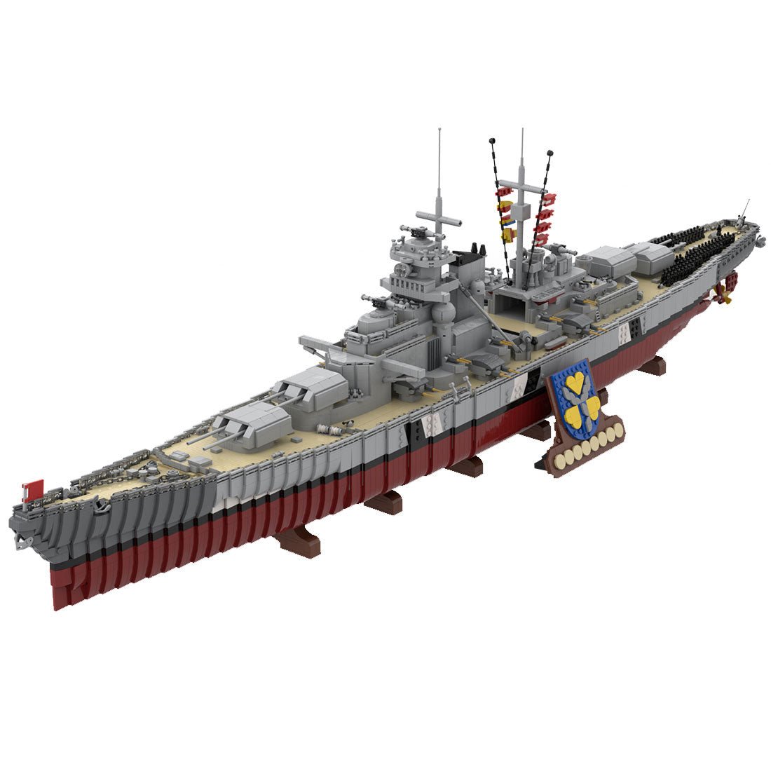 MOC - 84840 Bismarck - Kreuzer - Schlachtschiff Klemmbausteine - LesDiy - Klemmbausteine