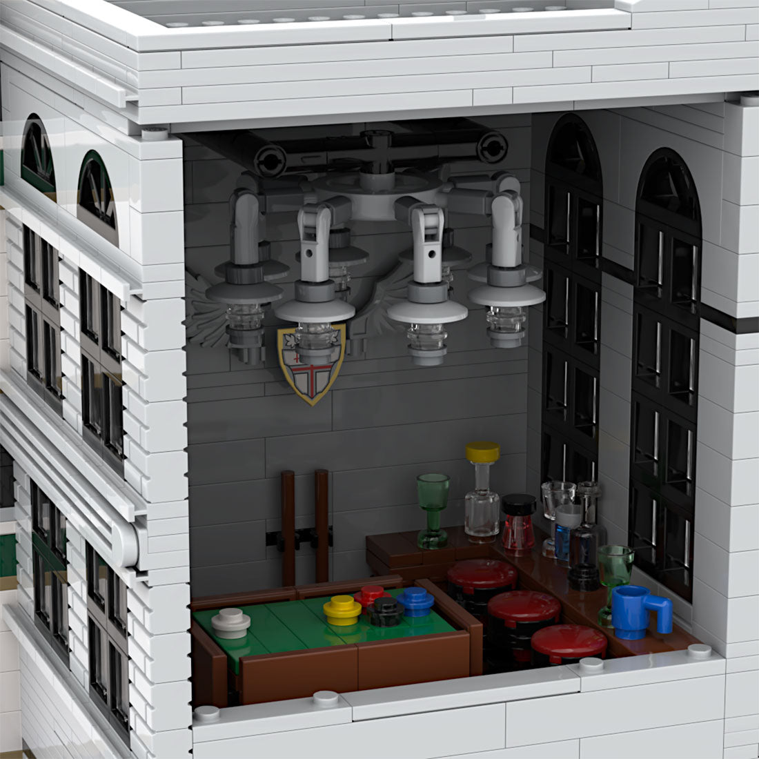 MOC - 88864 Bar & Residential House Klemmbausteine - LesDiy - Klemmbausteine