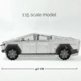 MOC - 94675 Technology Series Dynamic Version Grey Cybertruck - LesDiy - Klemmbausteine