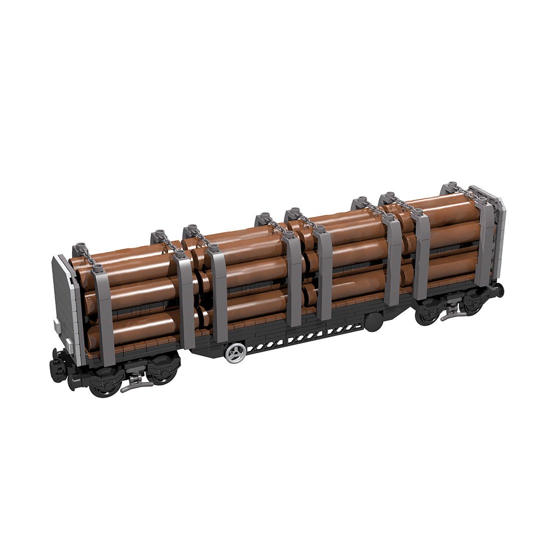 MOC - 95267 8 - Wheel Stake Wagon Klemmbausteine - LesDiy - Klemmbausteine