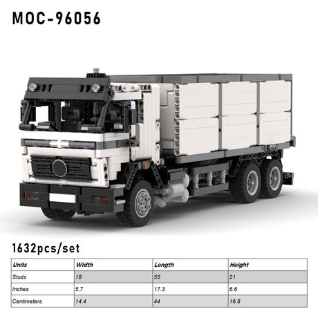 MOC - 96056 Truck NG - 1632 Hookloader Klemmbausteine - LesDiy - Klemmbausteine