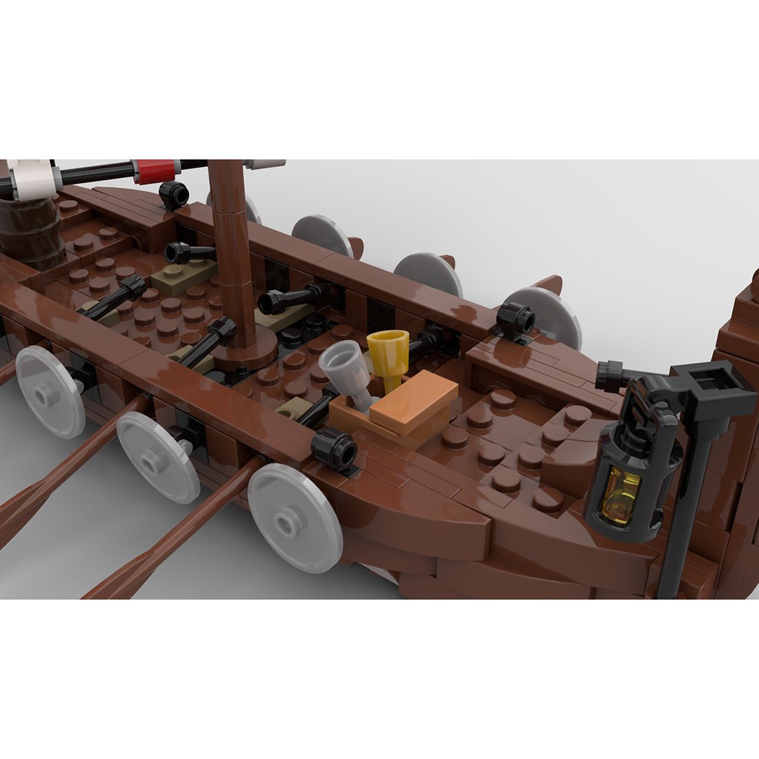 MOC - 98225 das Wikinger - Langschiff - LesDiy - Klemmbausteine