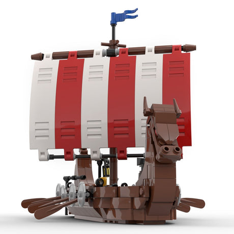 MOC - 98225 das Wikinger - Langschiff - LesDiy - Klemmbausteine