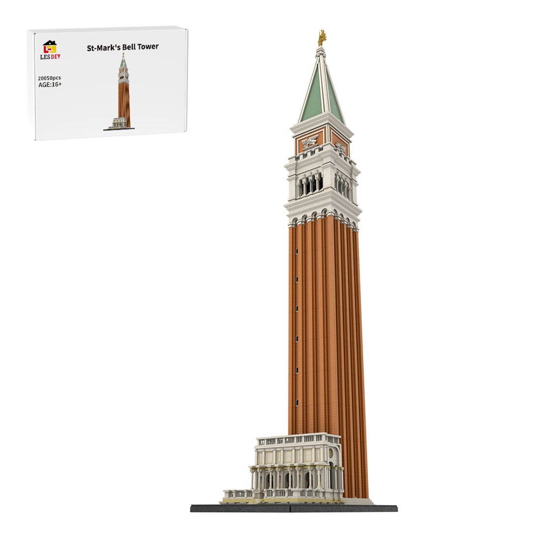 MOC - 99638 1/50 St - Mark's Bell Tower Klemmbausteine - LesDiy - Klemmbausteine