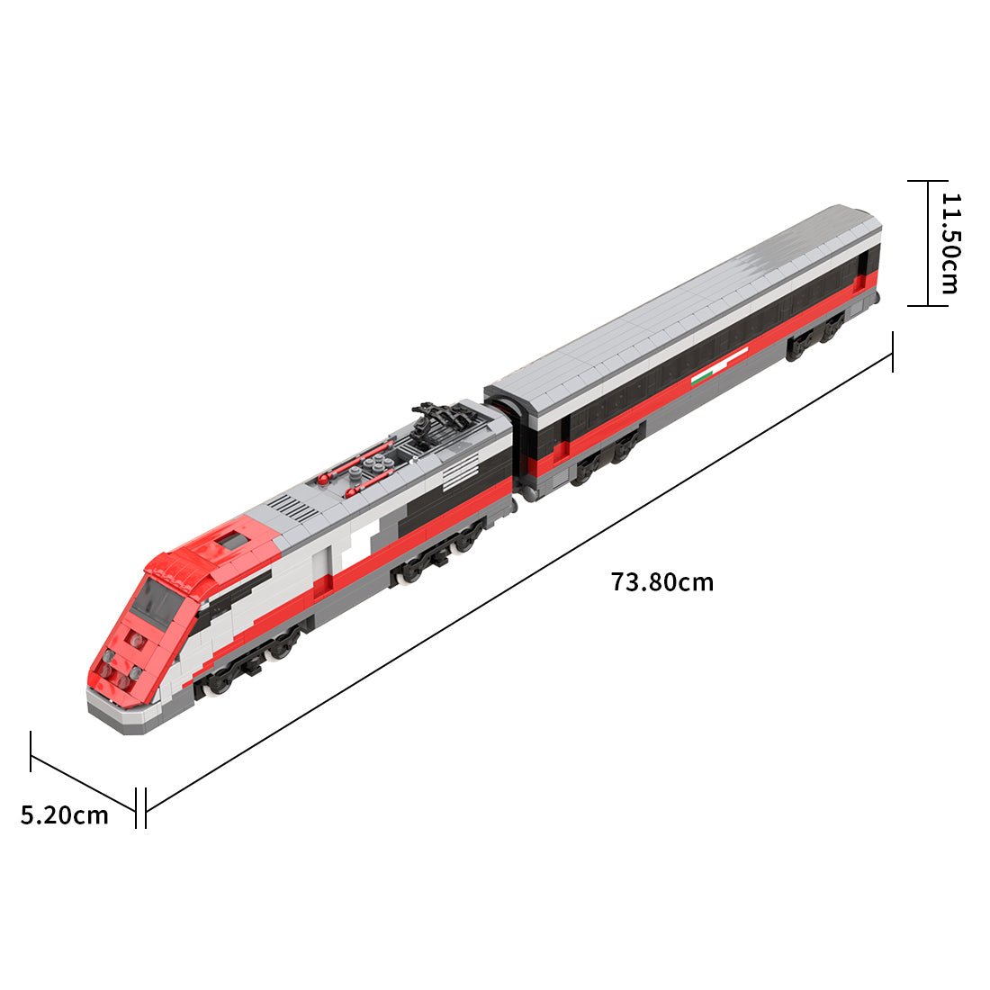 MOC ETR 500 Italian Train Klemmbausteine - LesDiy - Klemmbausteine