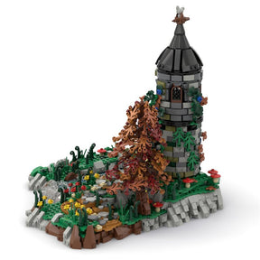 MOC Mittelalterlicher Grauer Turm - LesDiy - Klemmbausteine