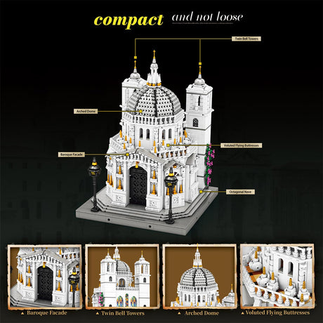 Mocsage 1/180 Scale Venetian Church Klemmbausteine - LesDiy - Klemmbausteine
