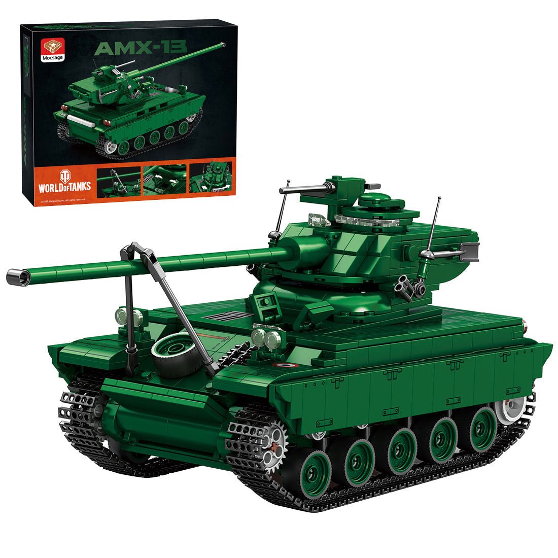 Mocsage 1/28 Scale Tank Klemmbausteine - LesDiy - Klemmbausteine