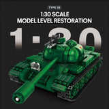 Mocsage 1/30 Scale Type 59 Tank Klemmbausteine - LesDiy - Klemmbausteine