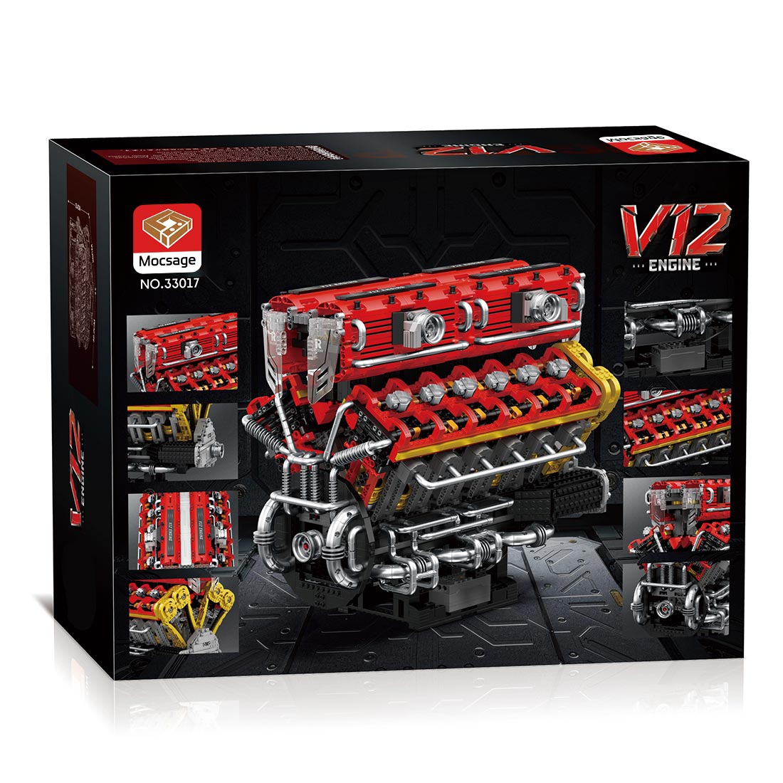 Mocsage 60° V12 Engine Klemmbausteine - LesDiy - Klemmbausteine