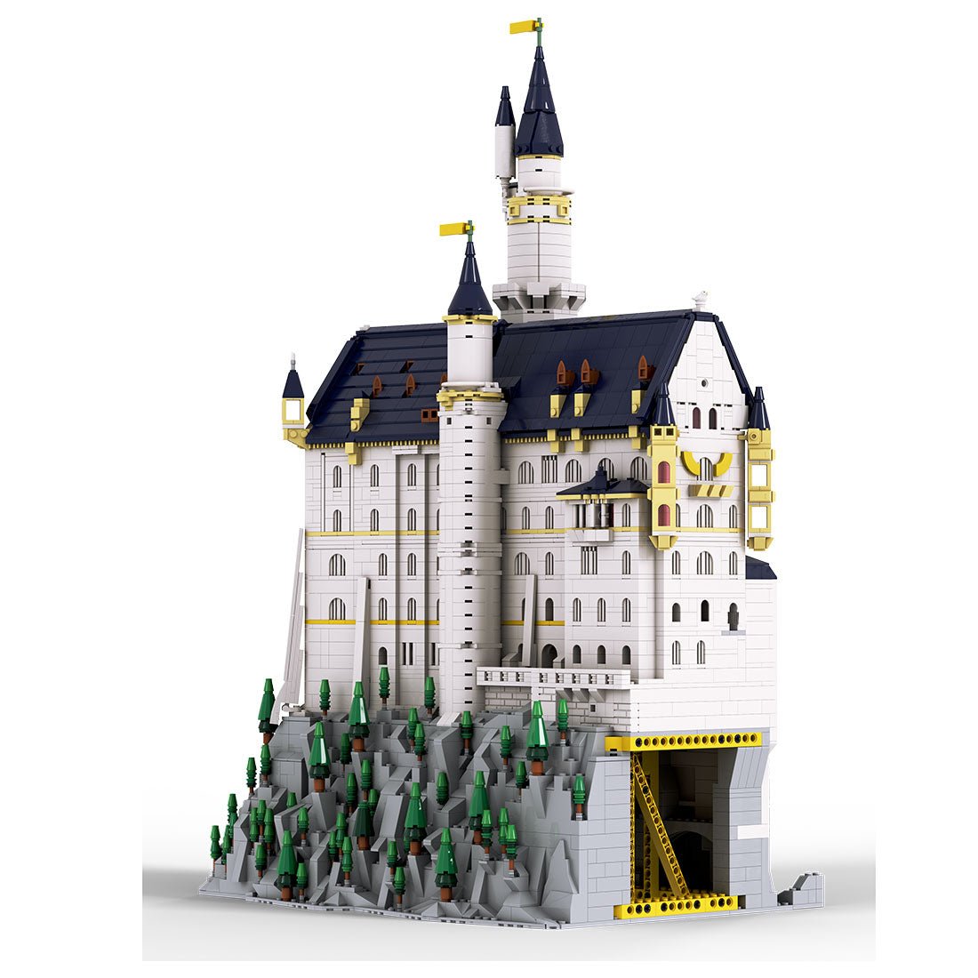 Mocsage Deutsches Schloss Neuschwanstein im Maßstab 1:350 Klemmbausteine - LesDiy - Klemmbausteine