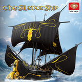 Mocsage European Medieval Fantasy Film Silent Ship Klemmbausteine - LesDiy - Klemmbausteine