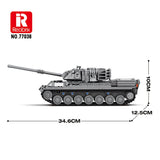 Mocsage Leopard-Panzer im Maßstab 1:26 Klemmbausteine-LesDiy-Klemmbausteine