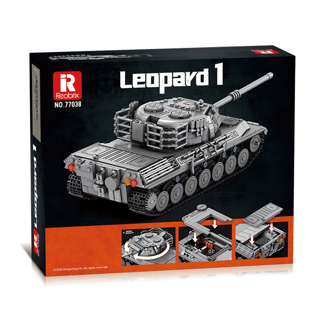 Mocsage Leopard-Panzer im Maßstab 1:26 Klemmbausteine-LesDiy-Klemmbausteine