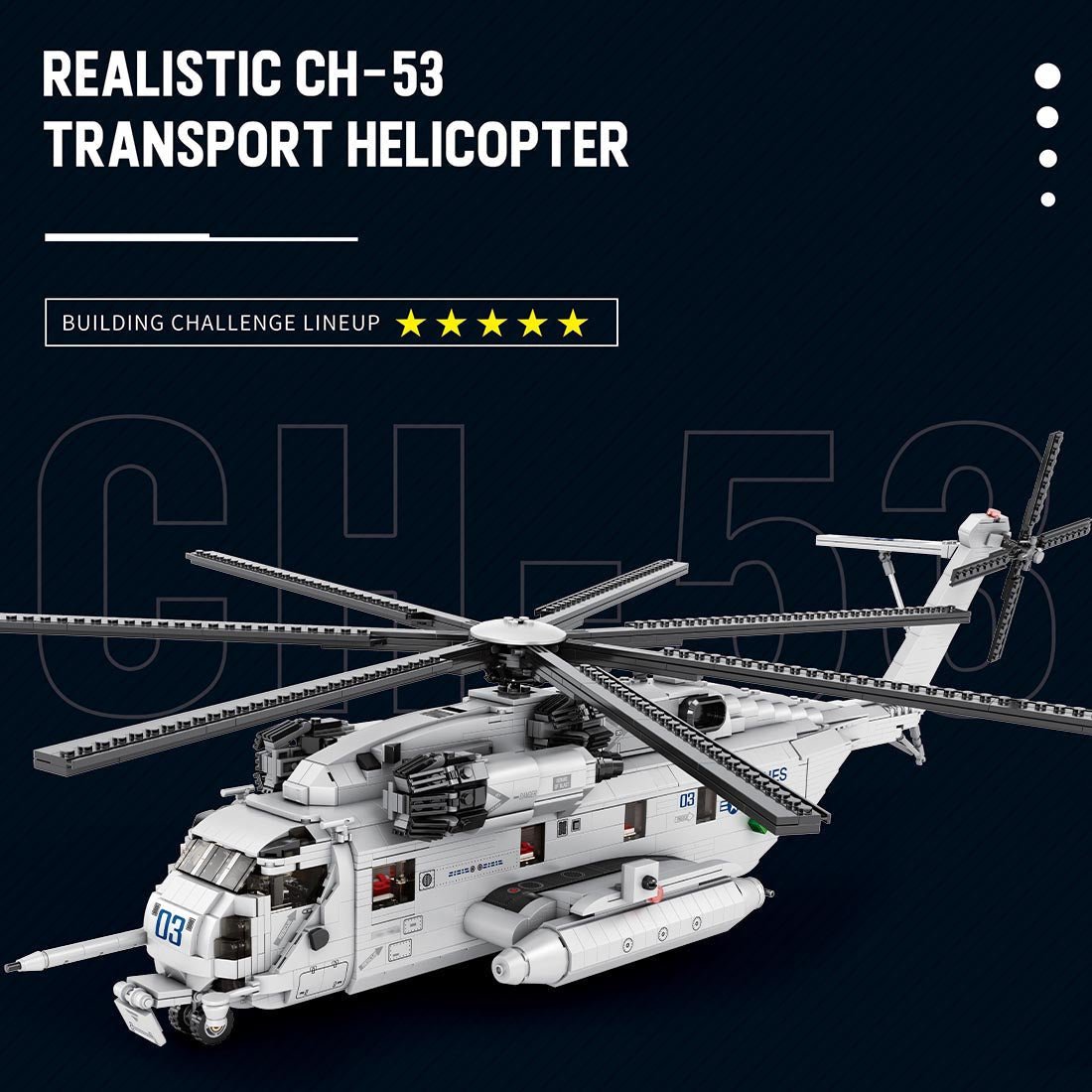 Mocsage MOC - 127265 CH - 53E Super Stallion 1/35 Klemmbausteine - LesDiy - Klemmbausteine