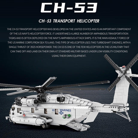 Mocsage MOC - 127265 CH - 53E Super Stallion 1/35 Klemmbausteine - LesDiy - Klemmbausteine