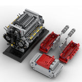 Mocsage MOC - 171732 Crossplane V8 Engine with Supercharger & removable Cover Klemmbausteine - LesDiy - Klemmbausteine