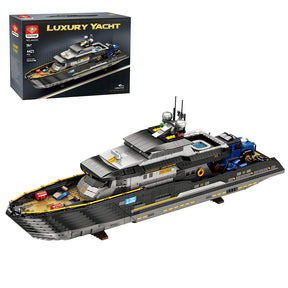 Mocsage MOC - 185307 1/30 Scale Luxury Super - yacht Klemmbausteine - LesDiy - Klemmbausteine