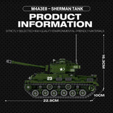 Panzer M4A3E8 im Maßstab 1/30 Klemmbausteine - LesDiy - Klemmbausteine
