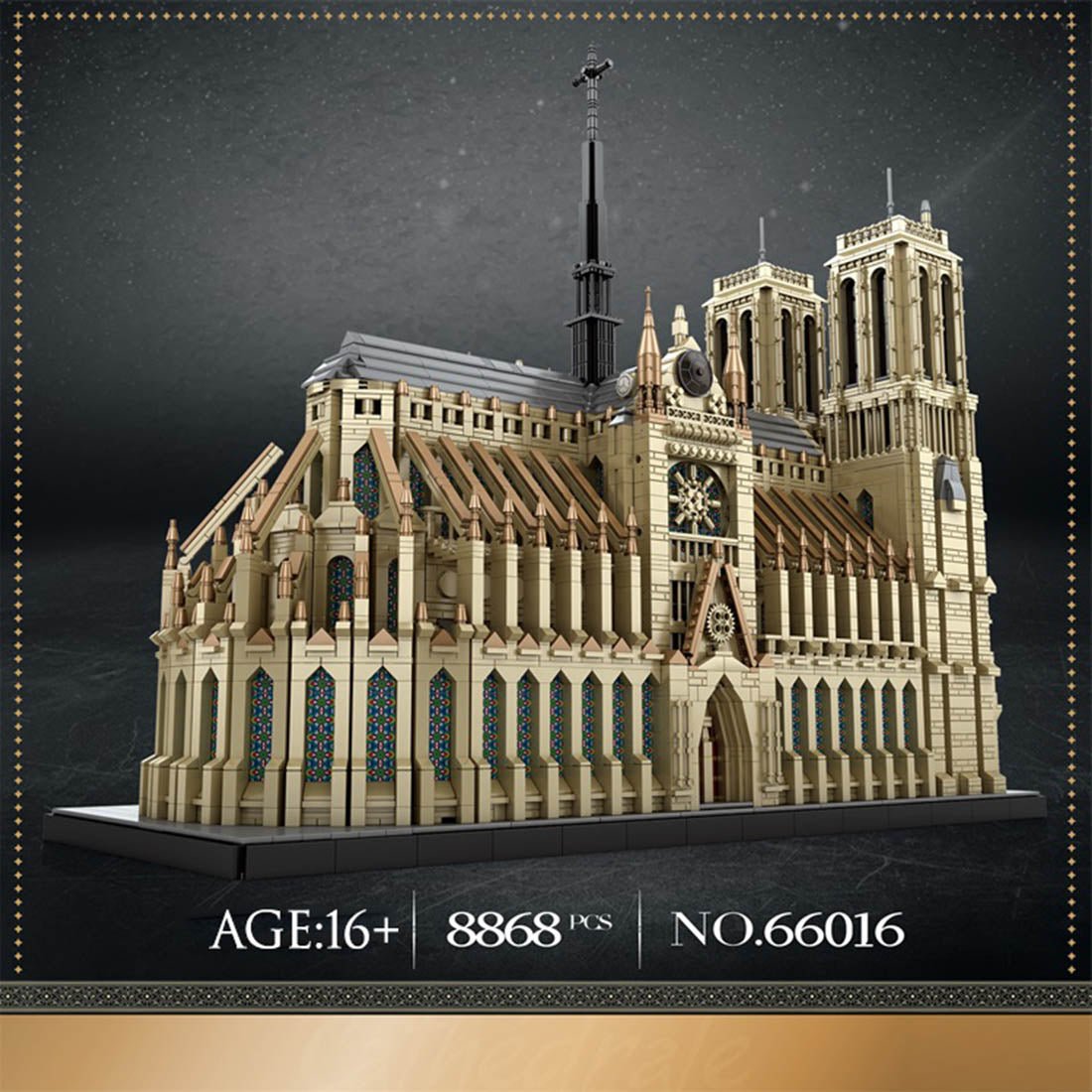 Reobrix 66016 Notre - Dame Cathedral Klemmbausteine - LesDiy - Klemmbausteine