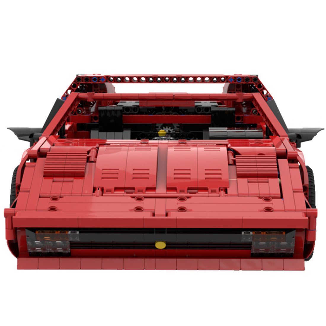 Roter Sportwagen Modell Roadster Klemmbausteine - LesDiy - Klemmbausteine