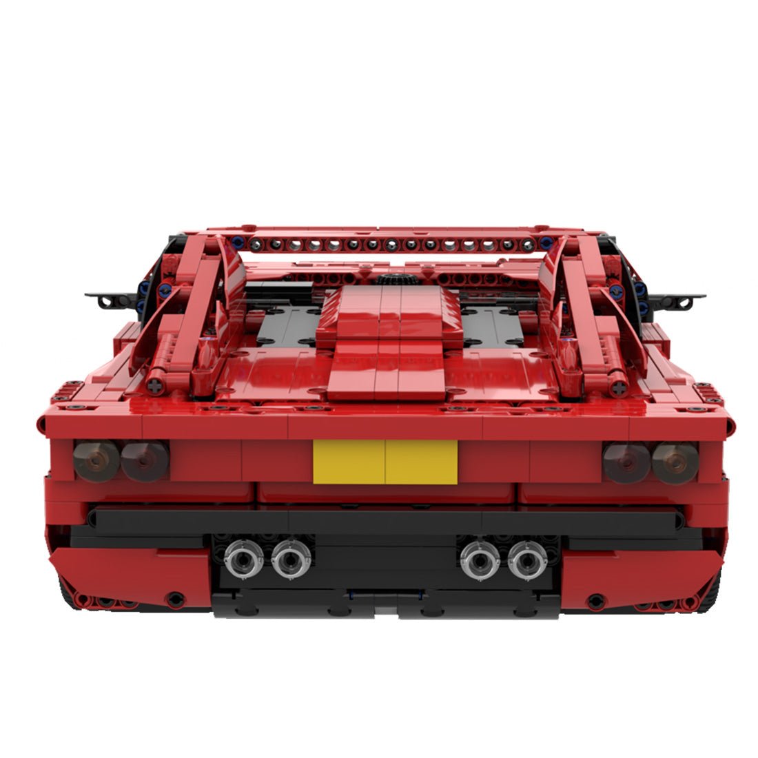 Roter Sportwagen Modell Roadster Klemmbausteine - LesDiy - Klemmbausteine