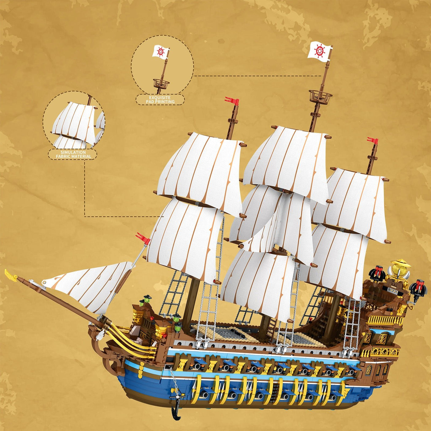Royal Fleet Corsair Klemmbausteine - LesDiy - Klemmbausteine