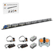 Santa Fe Super Chief Blue Locomotive Train Klemmbausteine - LesDiyproduct_type##