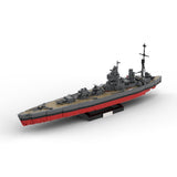 Schlachtschiff Rodney im Maßstab 1:300 aus dem britischen Militär des Zweiten Weltkriegs Klemmbausteine - LesDiy - Klemmbausteine