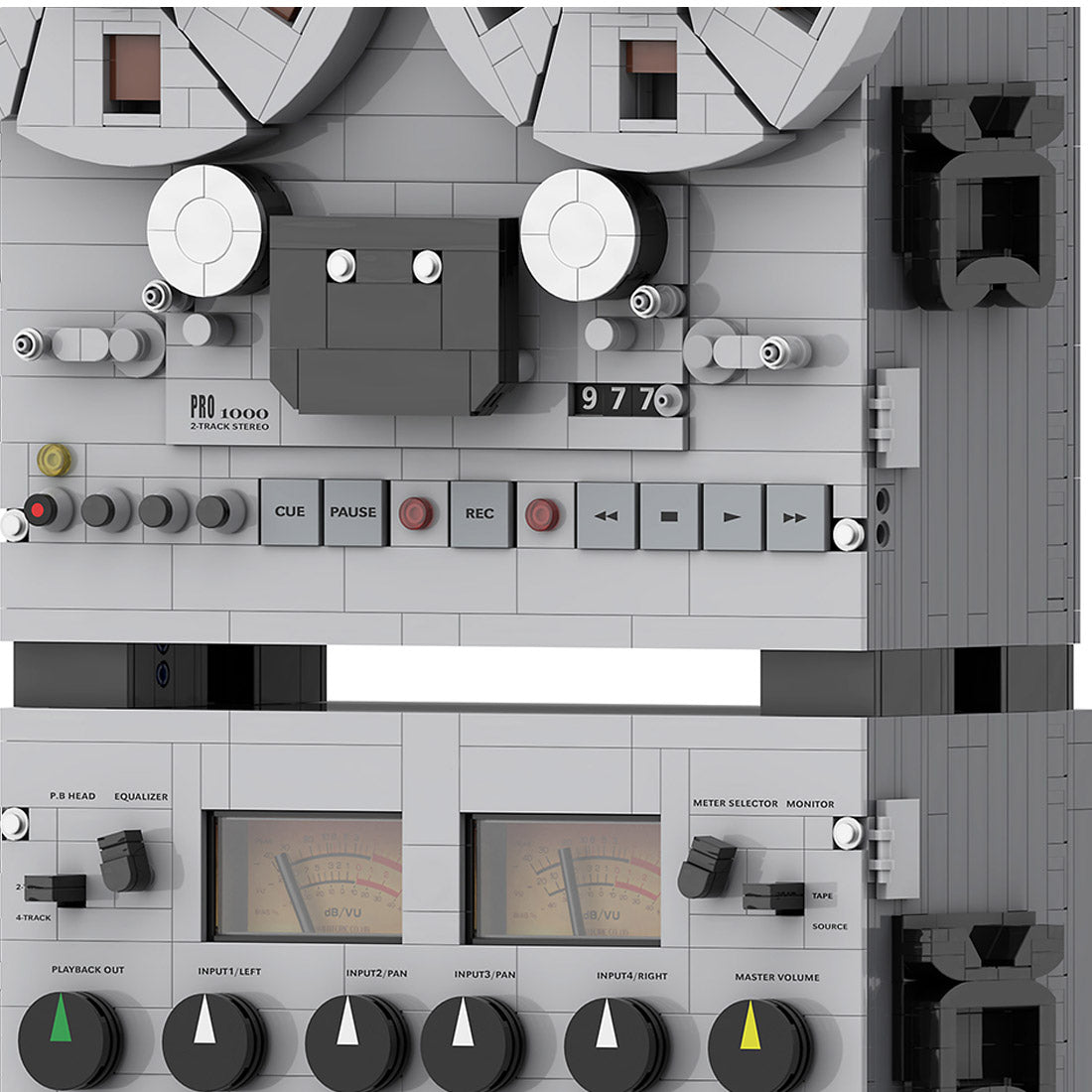 Semi - Professional Open - Reel Tape Recorder Klemmbausteine（Dynamic Version） - LesDiy - Klemmbausteine