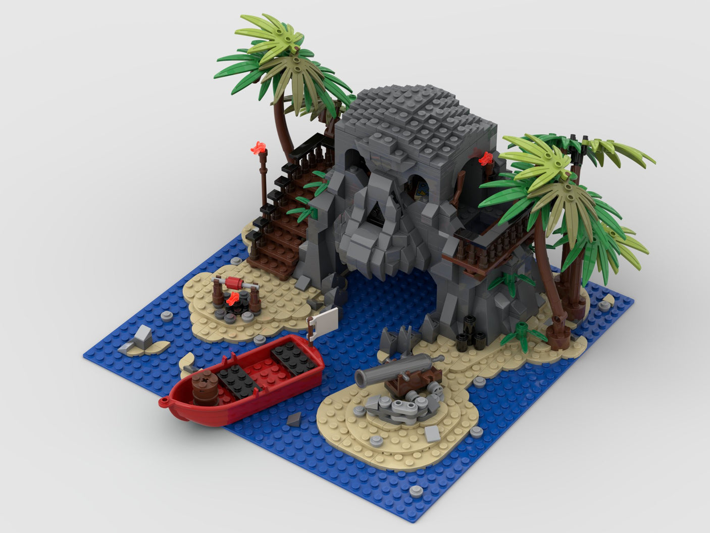 Skull Island - LesDiy - Klemmbausteine