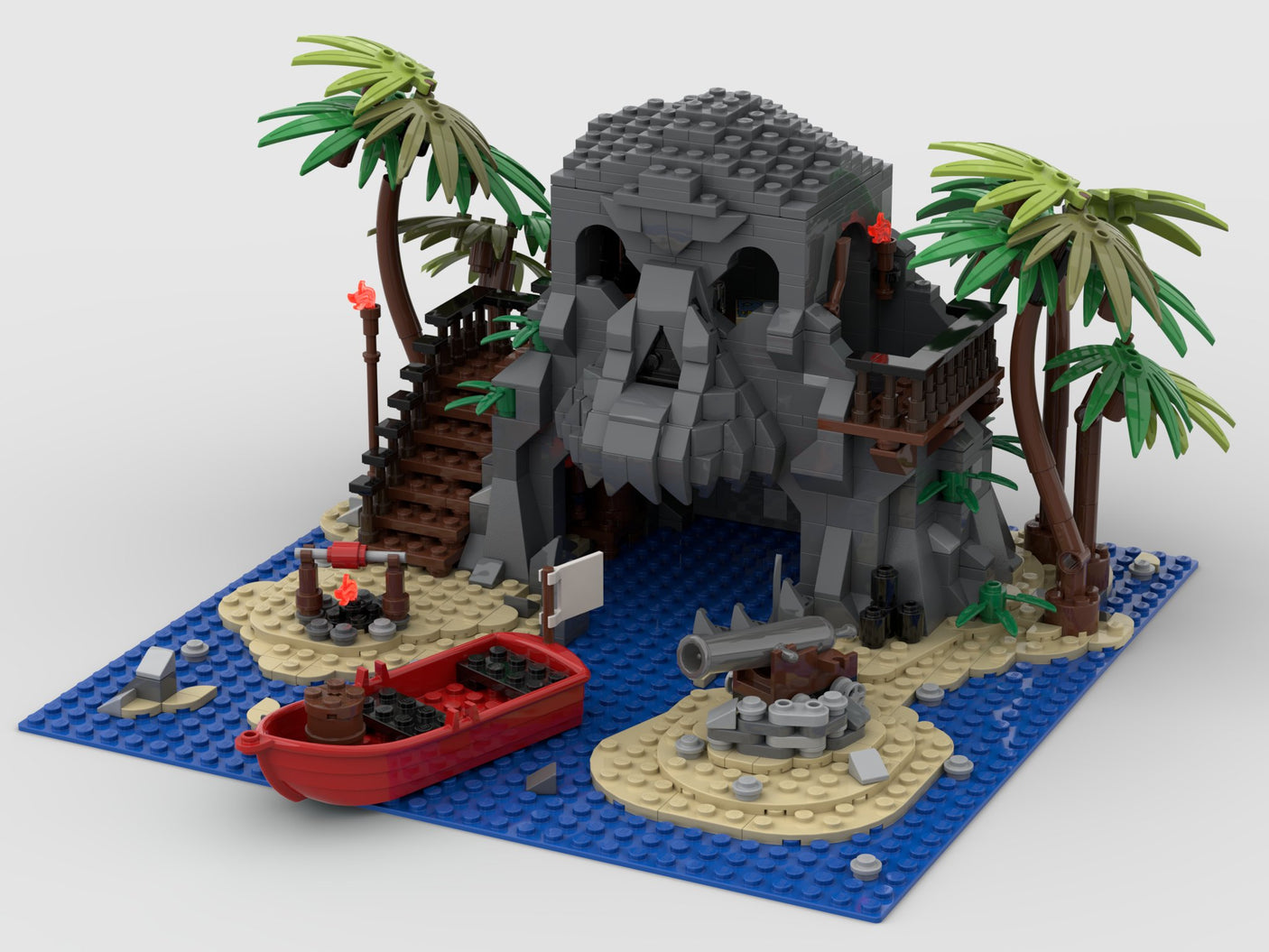Skull Island - LesDiy - Klemmbausteine
