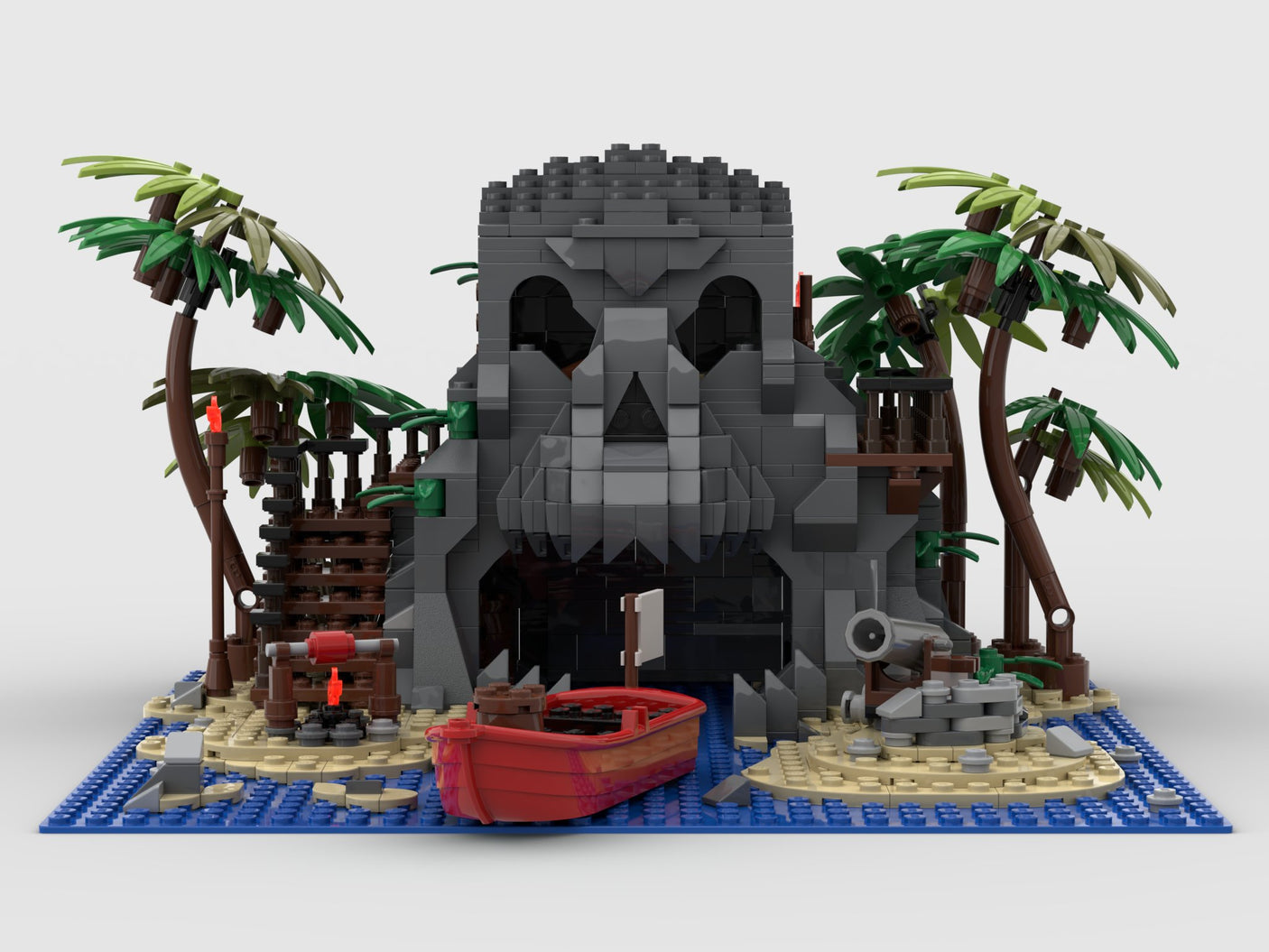 Skull Island - LesDiy - Klemmbausteine