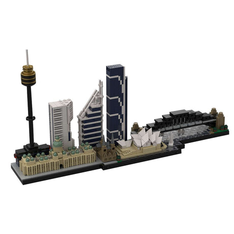 Skyline von Sydney im Maßstab 1/2000 Klemmbausteine - LesDiy - Klemmbausteine