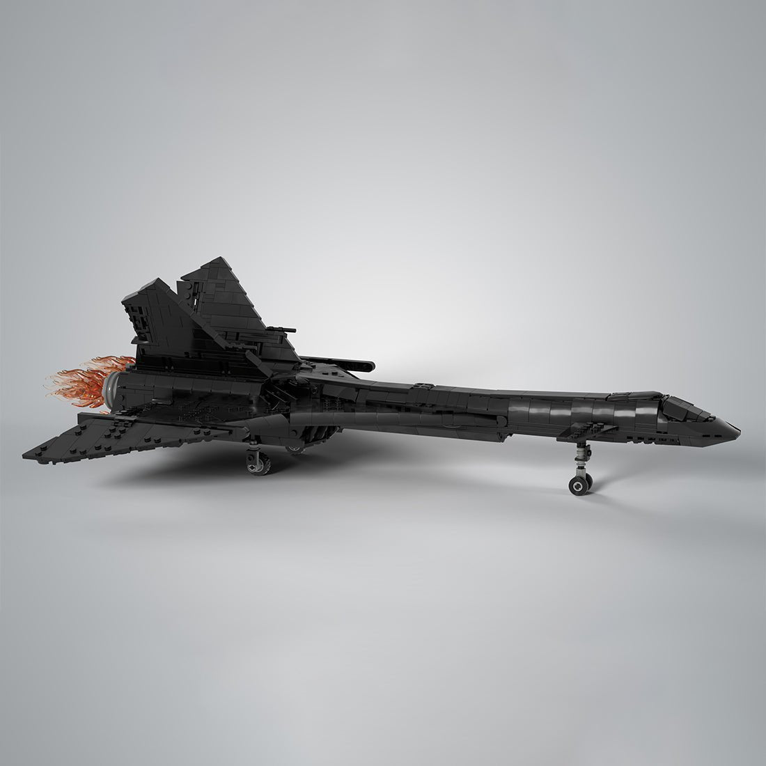Soviet Supersonic Fighter - Interceptor MIG - 31 Firefox Klemmbausteine - LesDiy - Klemmbausteine