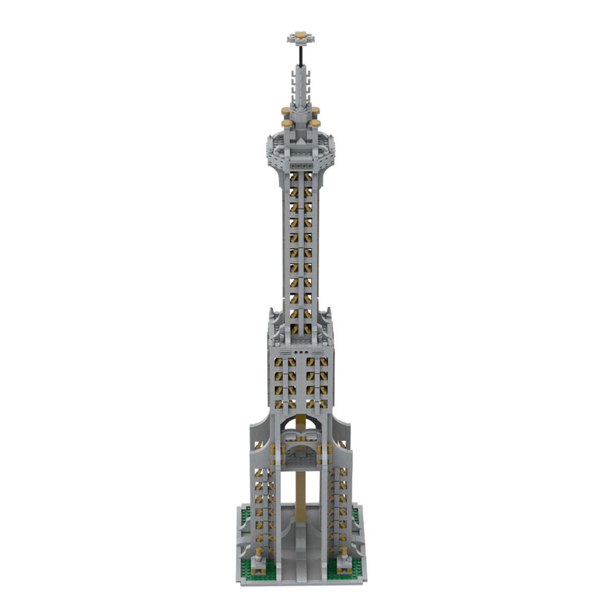 Square Base Pointed Top Tower Klemmbausteine - LesDiy - Klemmbausteine