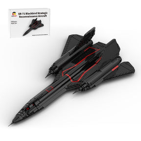 SR-71-Höhenaufklärungsflugzeug Klemmbausteine-LesDiy-Klemmbausteine