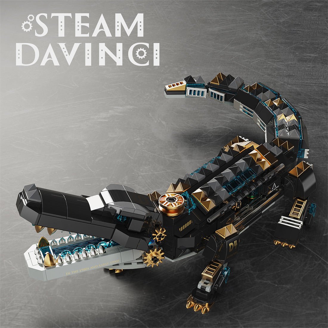 Steam Series Steampunk Krokodil Klemmbausteine - LesDiy - Klemmbausteine