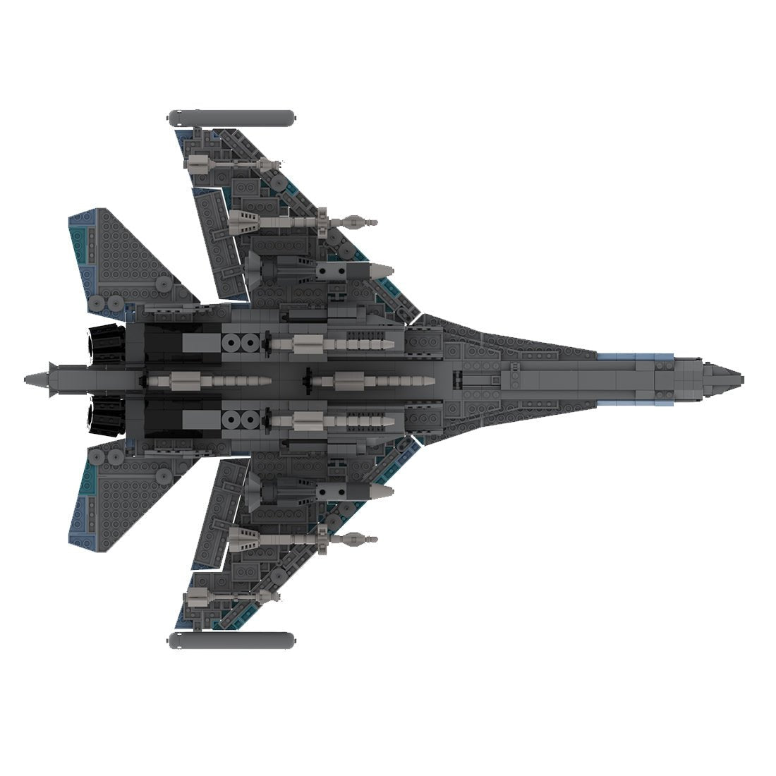 Su - 35 Kampfjet Militär im Maßstab 1/35 Klemmbausteine - LesDiy - Klemmbausteine
