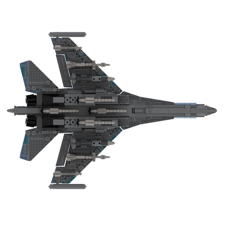 Su - 35 Kampfjet Militär im Maßstab 1/35 Klemmbausteine - LesDiy - Klemmbausteine