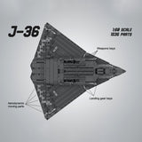 Triple Engine J - 36 Fighter Aircraft Klemmbausteine - LesDiy - Klemmbausteine