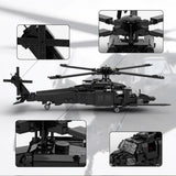 UH60M Black Hawk Military Copter Klemmbausteine - LesDiy - Klemmbausteine
