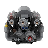 V8 - Motor mit Gearbox Tech Engine Klemmbausteine - LesDiy - Klemmbausteine
