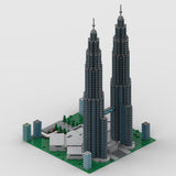 Weltberühmte Architektur Petronas Towers Klemmbausteine - LesDiy - Klemmbausteine